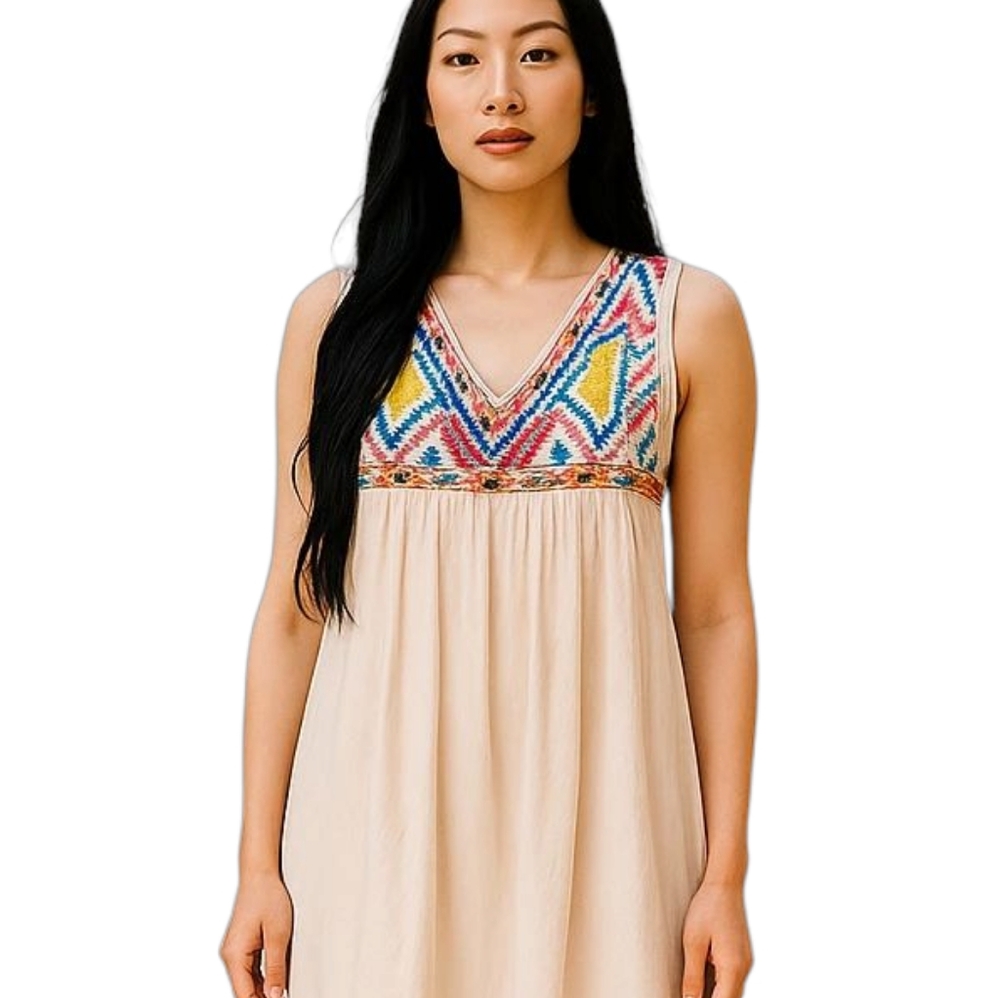 O'Neil Embroidered Sleeveless Tunic Size Medium